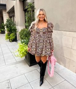 BuddyLove Stassie Puff Sleeve Babydoll Dress - Tanglewood 23 BuddyLove Stassie Puff Sleeve Babydoll Dress - Tanglewood -US Skirt Sales Store whitneyrife 2